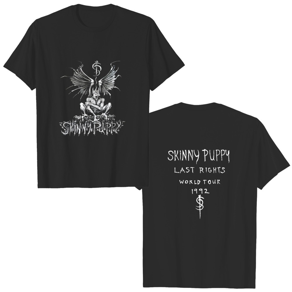 2 Sided T Shirt Skinny Puppy The Last Rights World Tour Tshirt